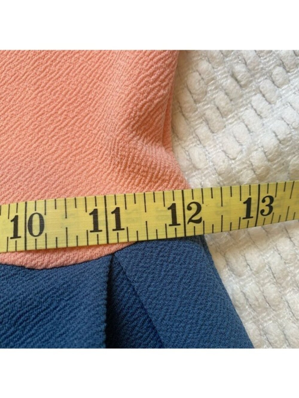 LulaRoe Fit & Flare Amelia Midi Dress Size XXS Peach & Blue - Picture 7 of 8